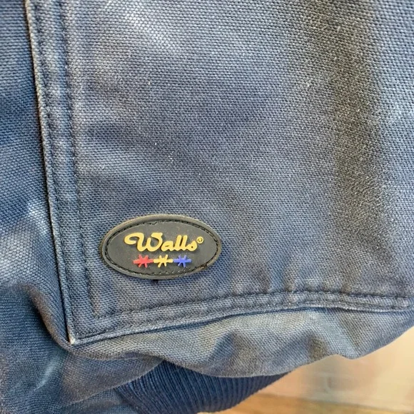 Walls Blizzard Pruf Double Fill Duck Hooded Insulated Jacket Blue Men 2X